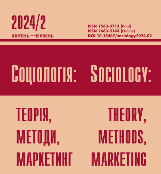 Вийшло у світ свіже число журналу «Соціологія: теорія, методи, маркетинг» (2024, №2)